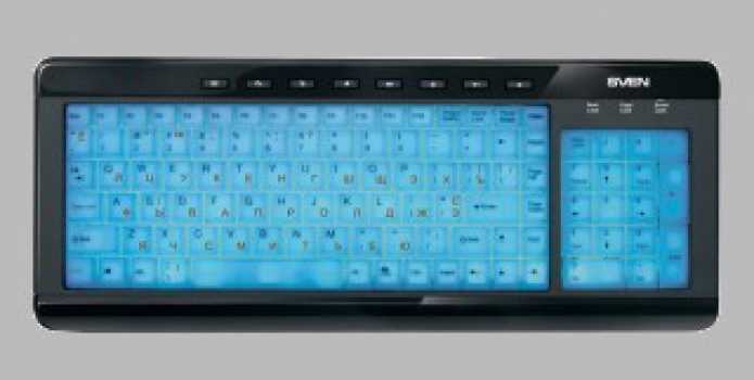 Клавиатура проводная Sven Comfort 7200 EL USB